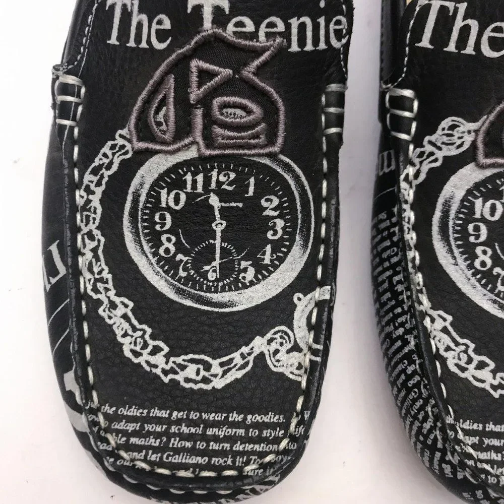 NEW Dior by John Galliano Newspaper Print Driving Loafers Size 3.5 US, 3… - Picture 4 of 16